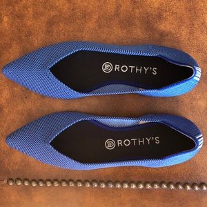 Rothys Popsugar Marina Blue Point Flats